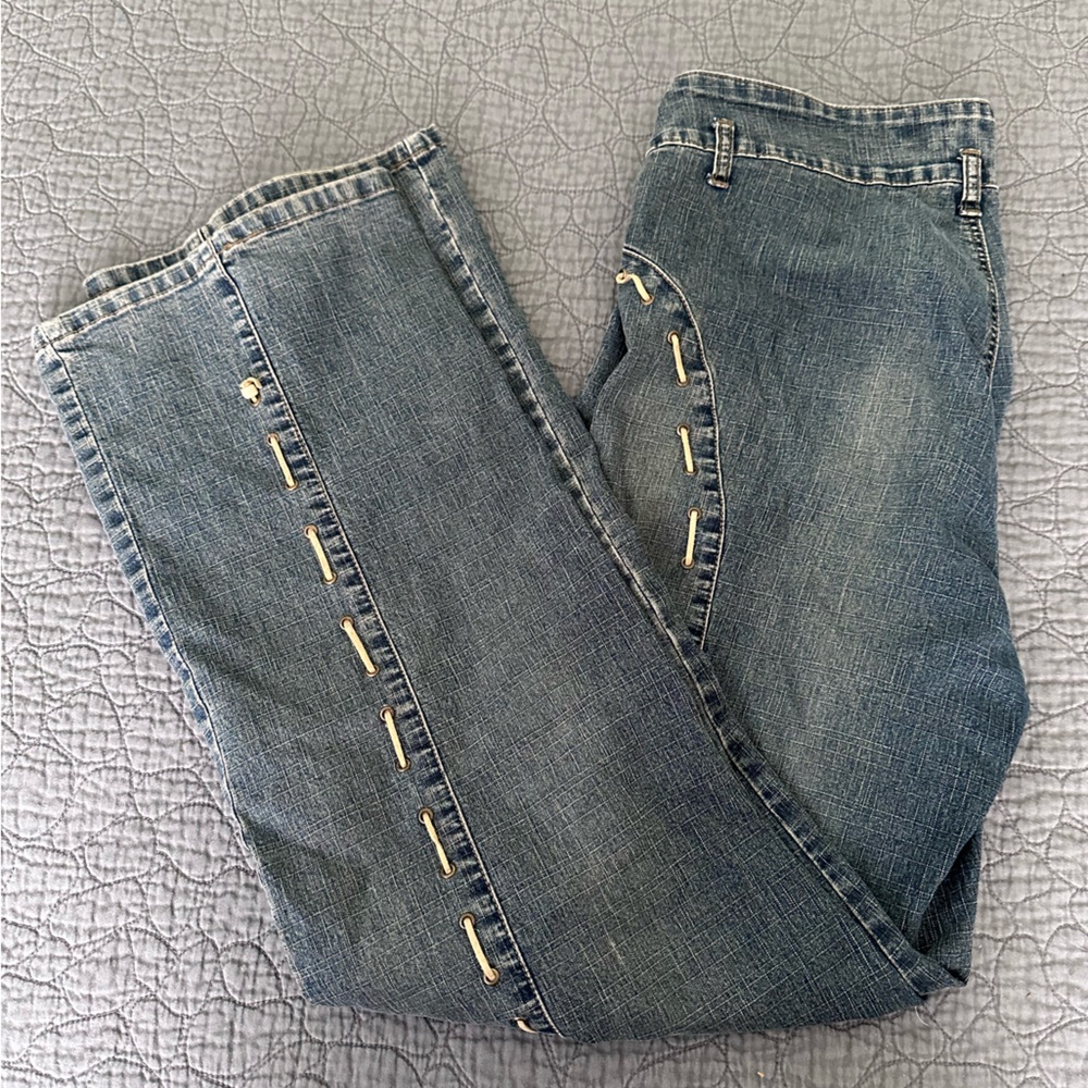 Foxy Jeans Women’s Size 14 Stylish Blue Women's Jeans Flare Y2K